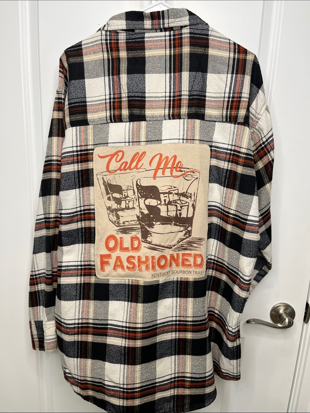Upcycled Old Fashioned One-of-a-Kind Button-down Fall Flannel Men’s Large